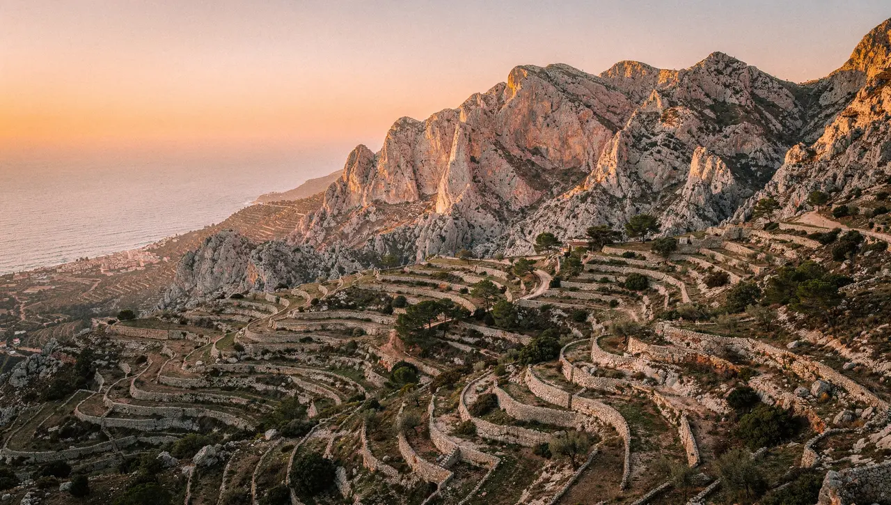 Serra de Tramuntana at golden hour